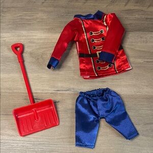 Elf on the Shelf Claus Couture Collection Sugar Plum Soldier and Shovel Prop